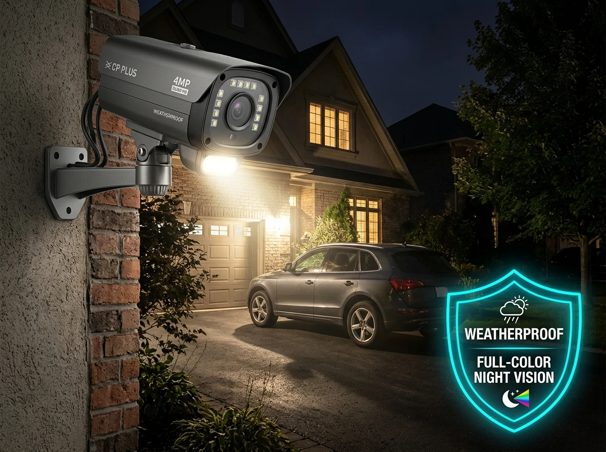 CP PLUS 4MP Quad HD Outdoor Security Camera